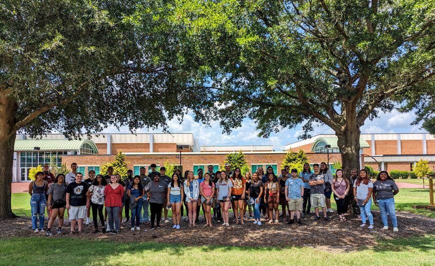 incoming Honors College students at orientation, August 2023