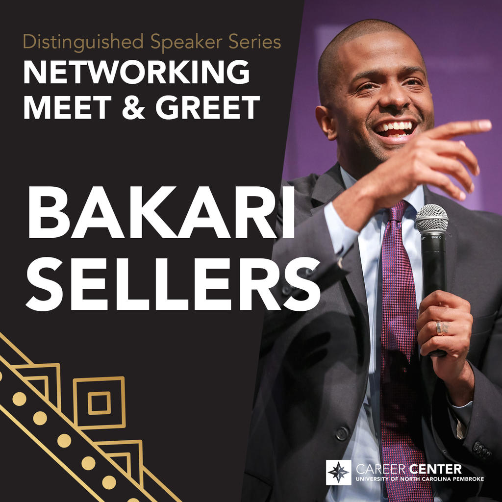 Networking Meet and Greet with Bakari Sellers at the Career Center Feb 28 at 5:30 pm